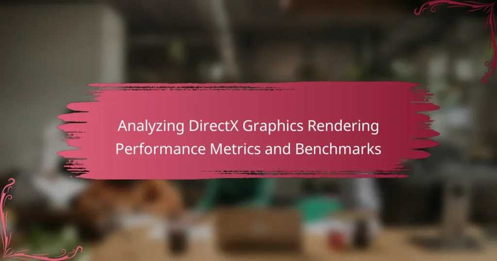 Analyzing DirectX Graphics Rendering Performance Metrics and Benchmarks