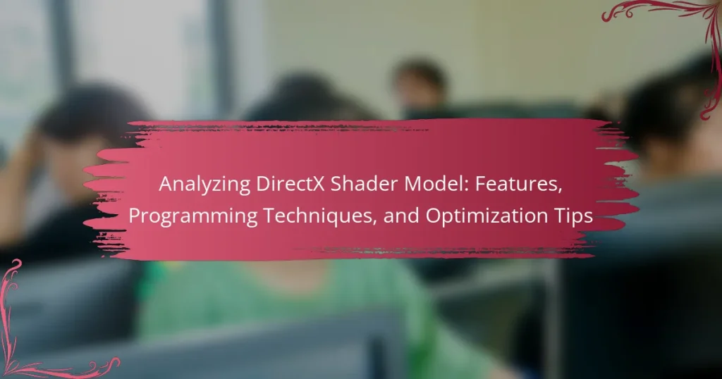 Analyzing DirectX Shader Model: Features, Programming Techniques, and Optimization Tips
