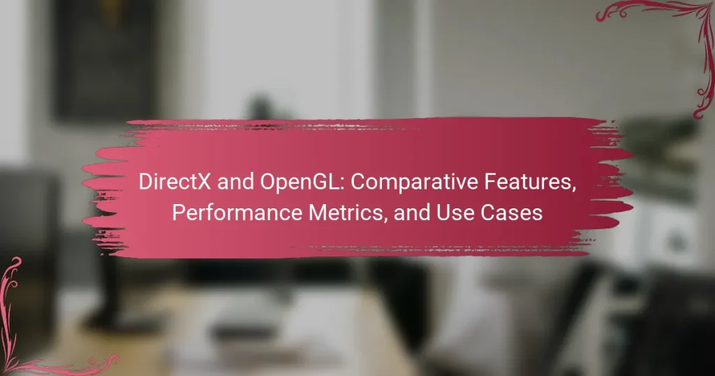 DirectX and OpenGL: Comparative Features, Performance Metrics, and Use Cases