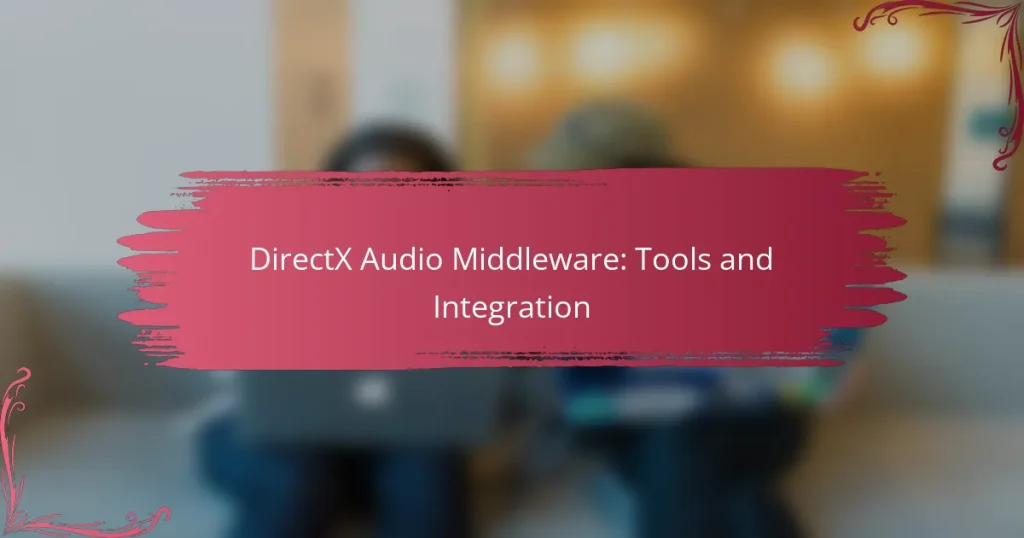 DirectX Audio Middleware: Tools and Integration