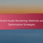 DirectX Audio Rendering: Methods and Optimization Strategies