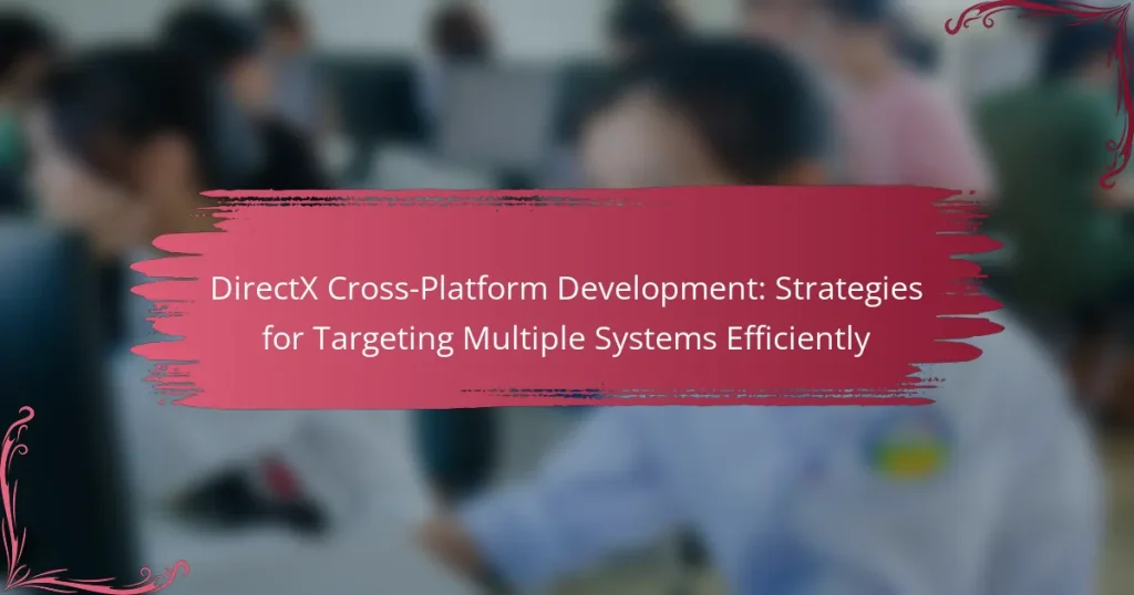 DirectX Cross-Platform Development: Strategies for Targeting Multiple Systems Efficiently