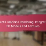 DirectX Graphics Rendering: Integrating 3D Models and Textures