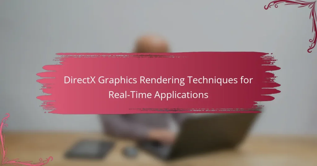 DirectX Graphics Rendering Techniques for Real-Time Applications