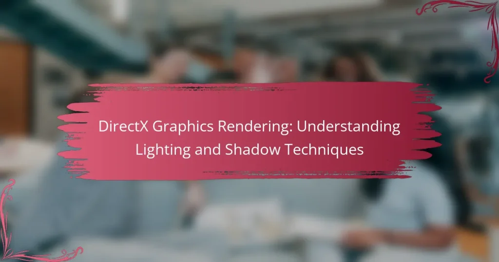 DirectX Graphics Rendering: Understanding Lighting and Shadow Techniques