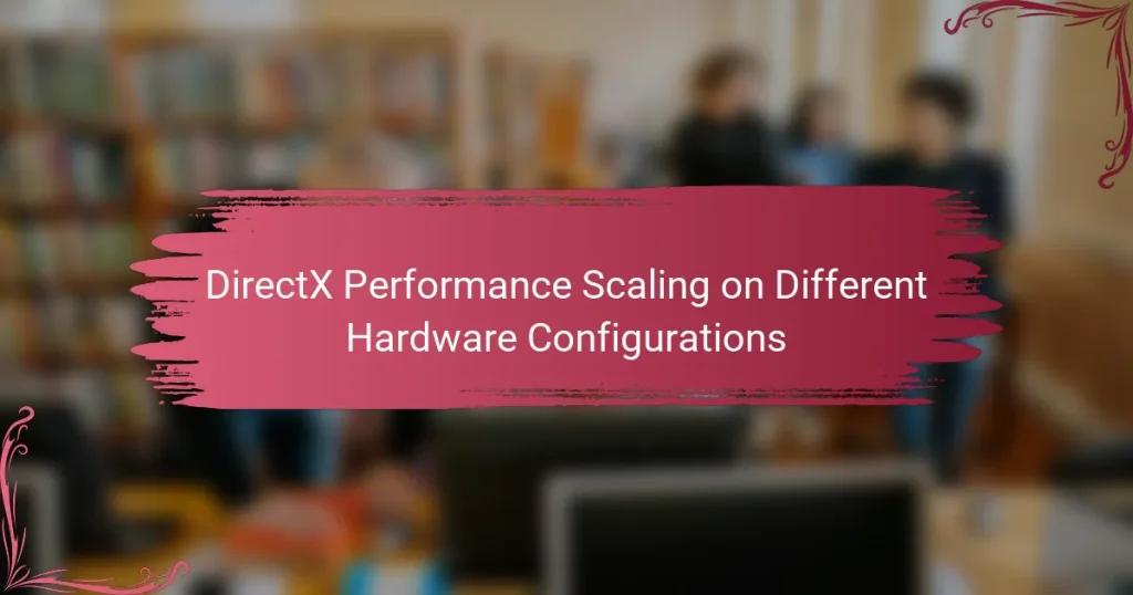 DirectX Performance Scaling on Different Hardware Configurations