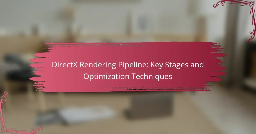 DirectX Rendering Pipeline: Key Stages and Optimization Techniques