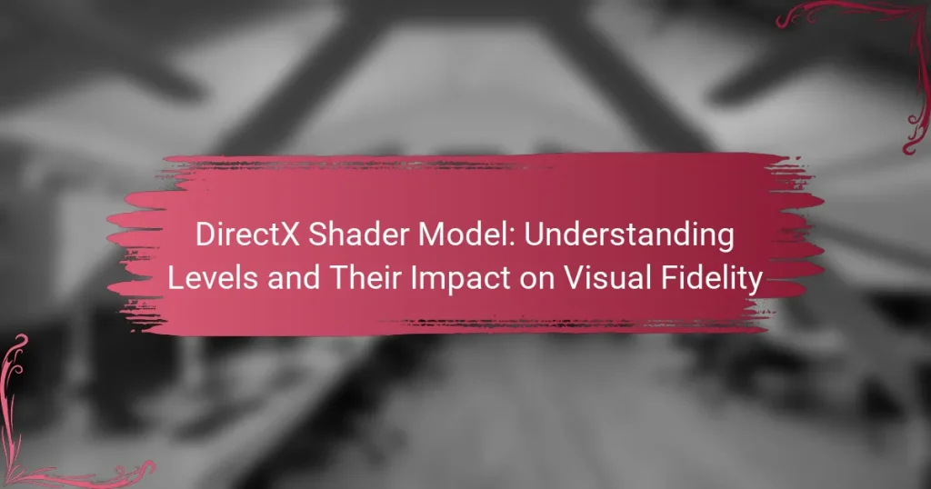 DirectX Shader Model: Understanding Levels and Their Impact on Visual Fidelity