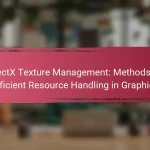 DirectX Texture Management: Methods for Efficient Resource Handling in Graphics