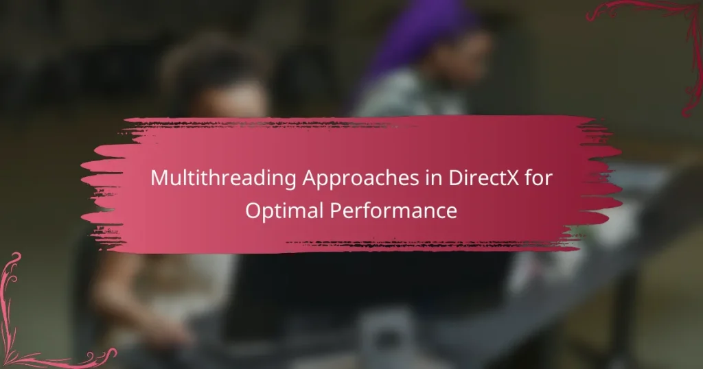 Multithreading Approaches in DirectX for Optimal Performance