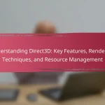 Understanding Direct3D: Key Features, Rendering Techniques, and Resource Management